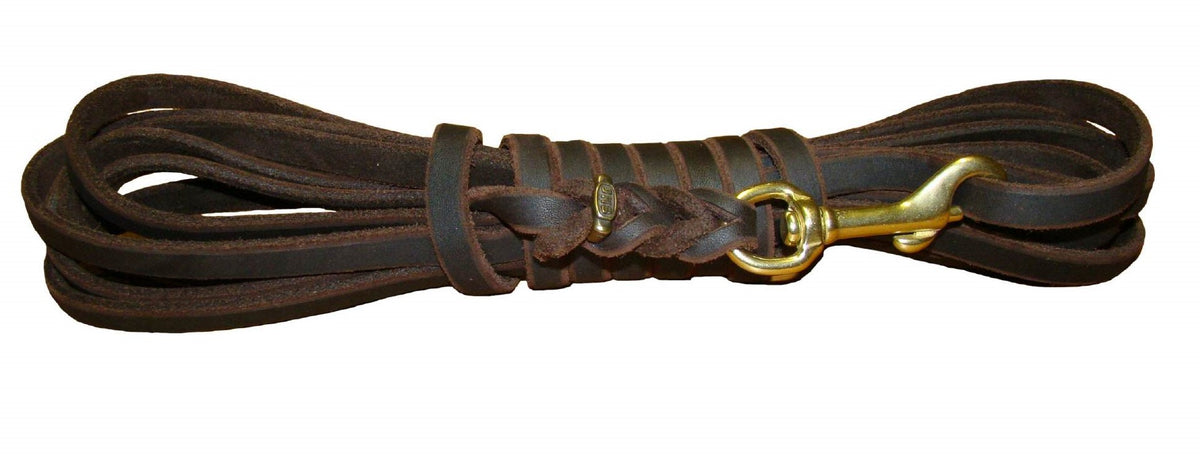 Junior Suchleine aus Fettleder mit Handschlaufe 7,5m/15mm