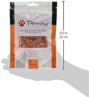 Perrito Chicken & Seafood Jerky Cats 100g