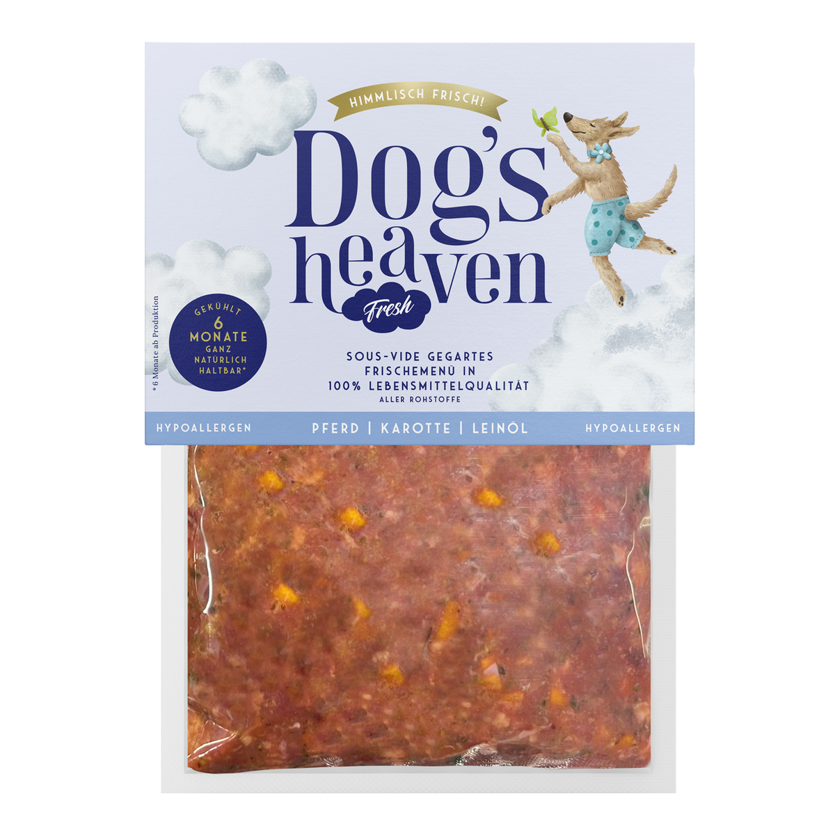 Dog's Heaven Frische-Menü Hypo Pferd