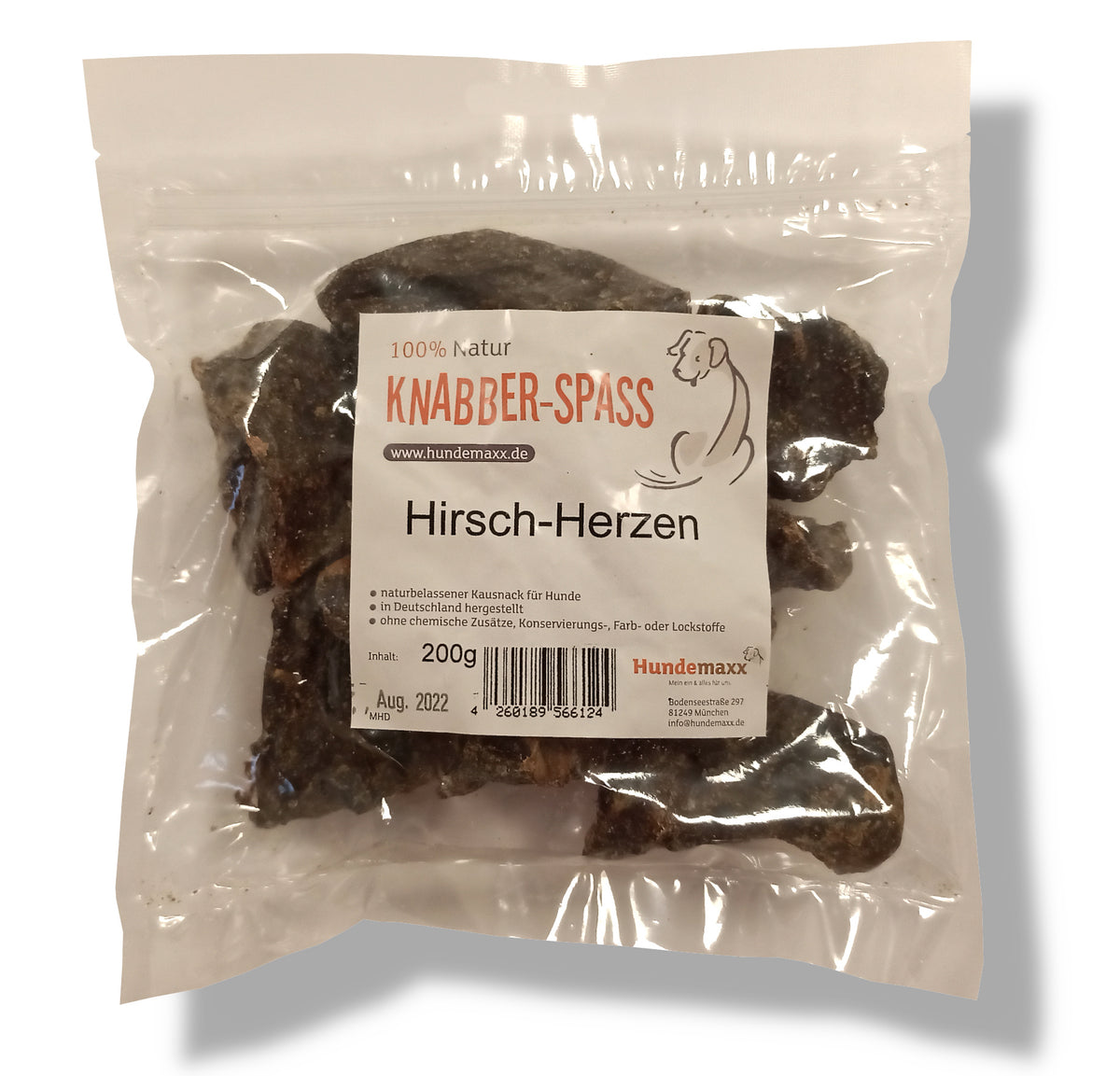 Knabberspass Hirsch-Herzen 200g