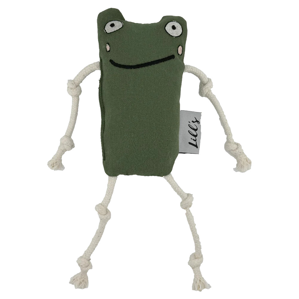 Lill's Hundespielzeug aus Bio-Baumwolle Frosch Emil