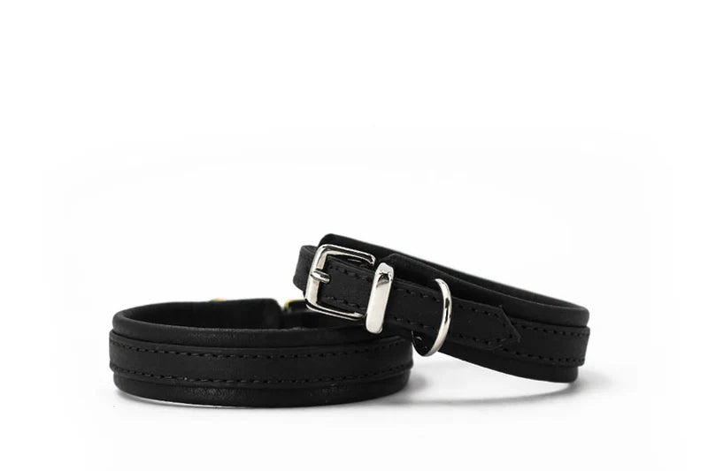 Maul Halsband Mini Klassik Soft schwarz / silber