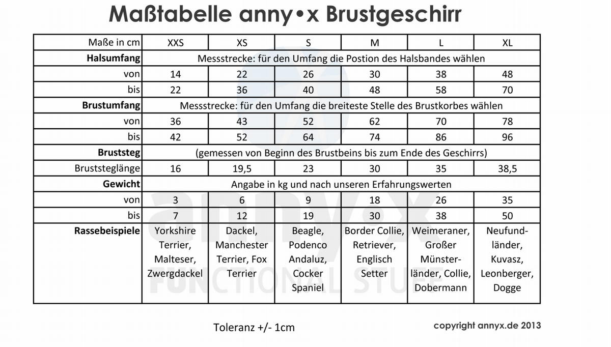 annyx Geschirr Safety Protect leuchtorange / braun