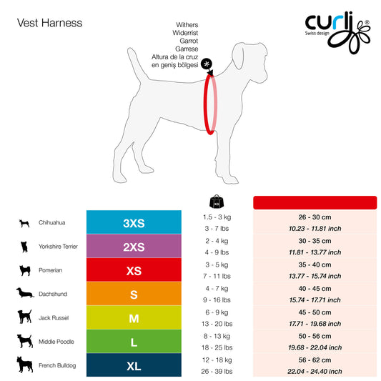 Curli Clasp Vest Geschirr Air-Mesh