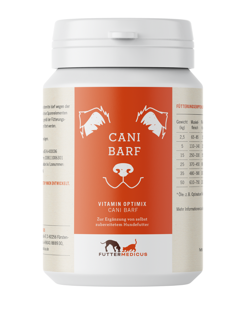Futtermedicus Vitamin Optimix Cani BARF