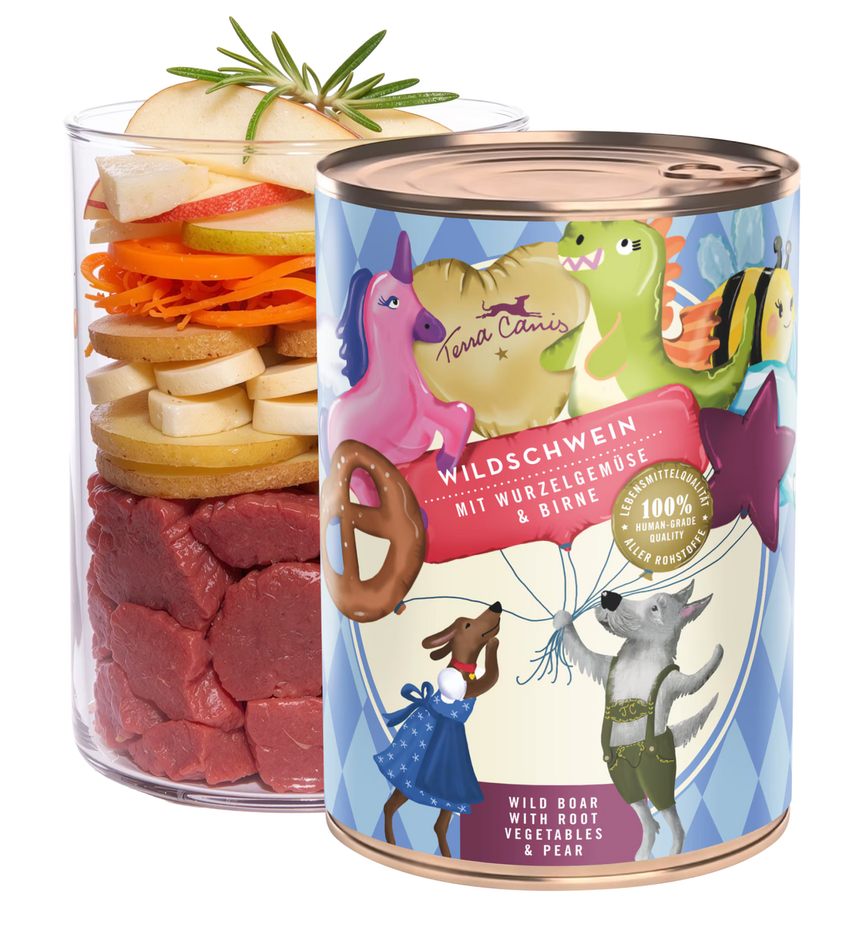 Terra Canis Oktoberfestmenü 2026 Wildschwein mit Wurzelgemüse & Birne 400g