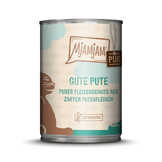 Mjamjam Katze Fleischgenuss gute Pute pur 400 g