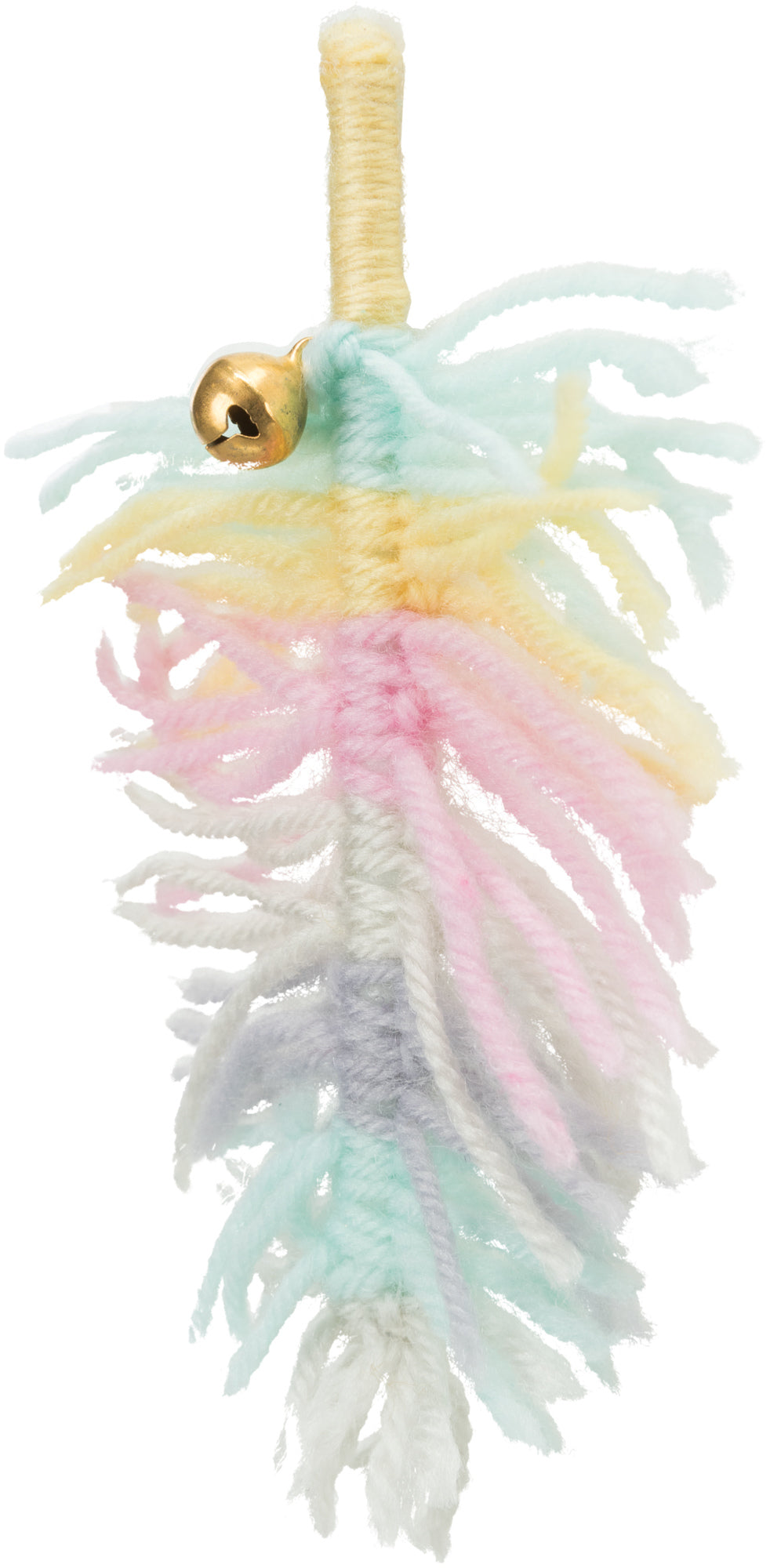 Trixie Feder mit Schelle, Polyester 14cm