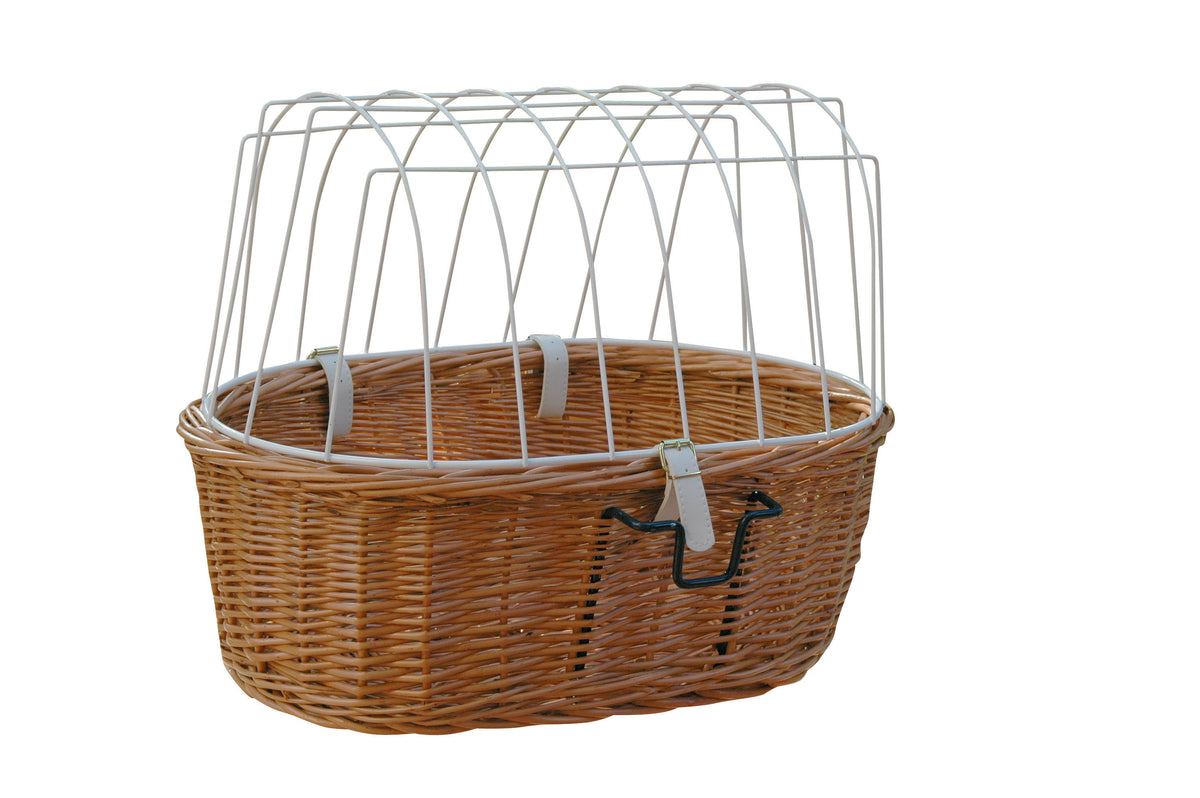 Aumüller Fahrradkorb Lenkermontage mit KLICKfix-System 50x35x18/40cm gesottene Weide