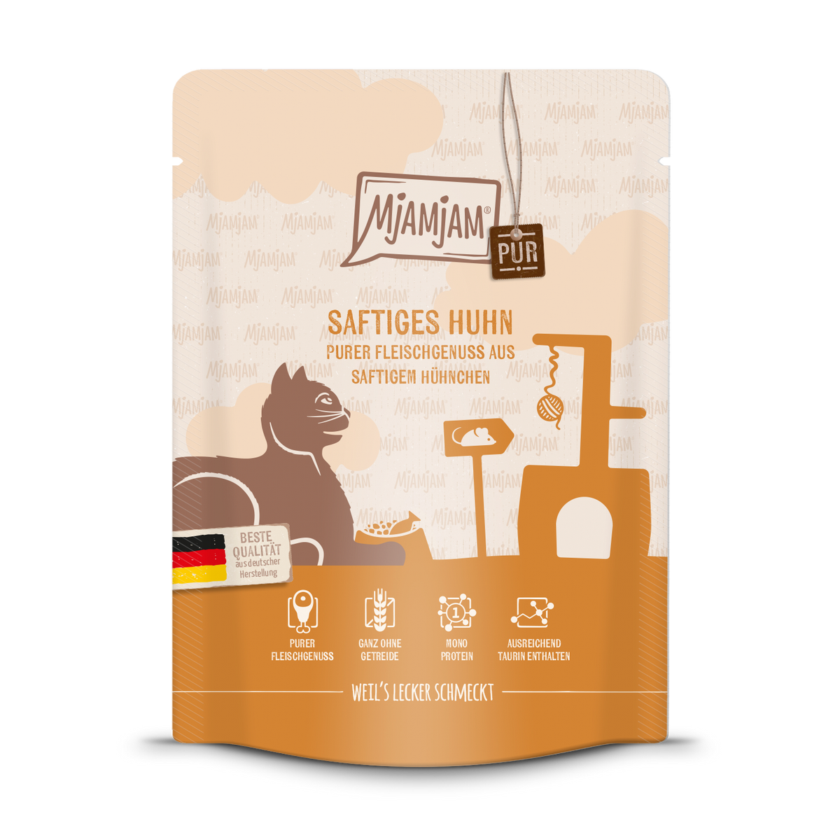 Mjamjam Katze Fleischgenuss - Pouchie