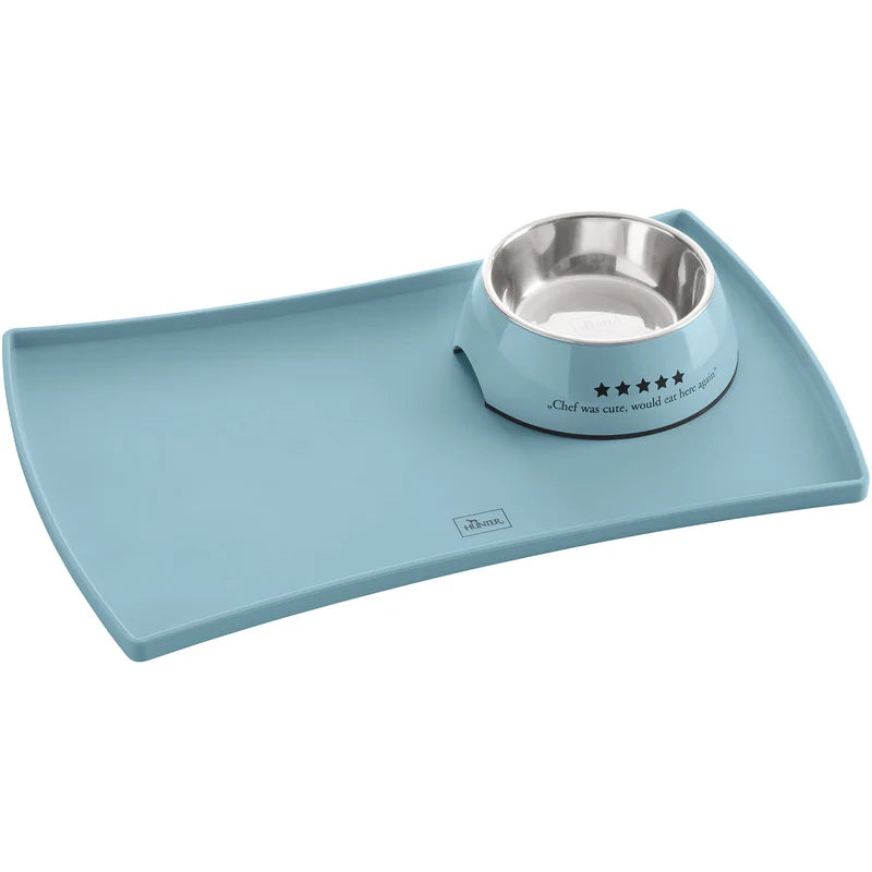Hunter Napfunterlage Mayfair 48x30cm Silikon hellblau