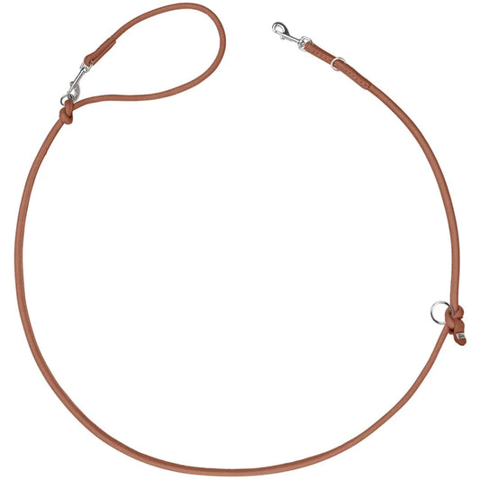 Hunter verstellbare Führleine Soho Round Mini 6/200 Rindsleder cognac