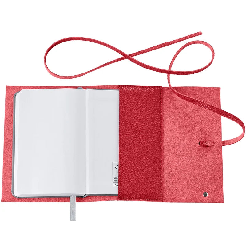 Hunter Notizbuch Vega Kunstleder rot