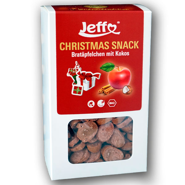Jeffo BIO Christmas Snack Bratäpfelchen mit Kokos 200g