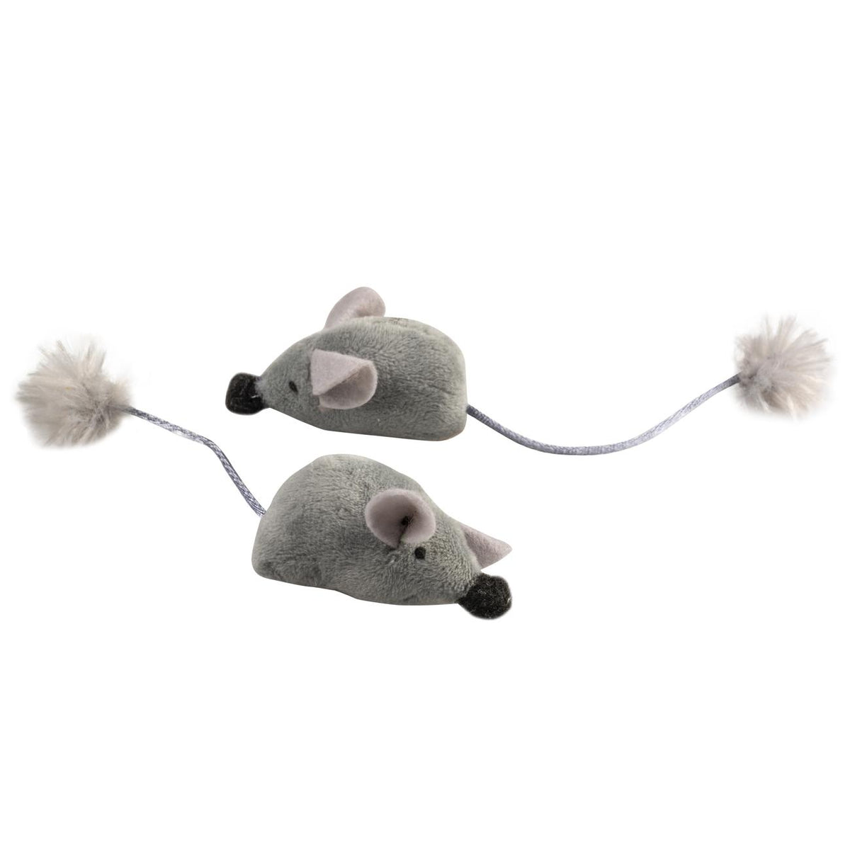 Duvoplus Cushymice With Funny Tail 2Pc - 16,5x5x4cm Grey