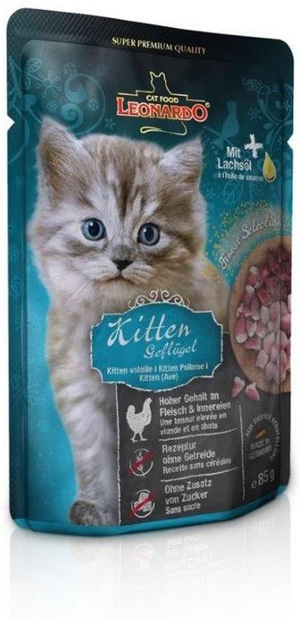 Leonardo Frischebeutel Kitten, Geflügel 85g