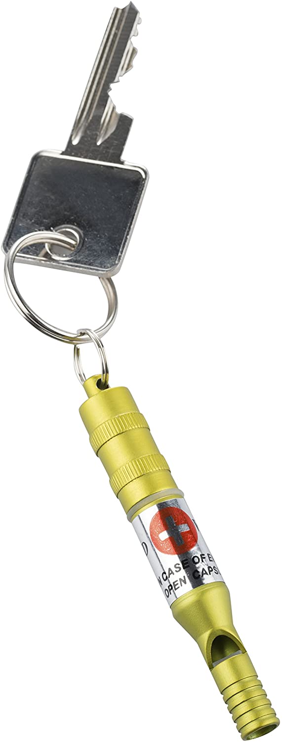 munkees Notfallpfeife mit wasserdichter Kapsel