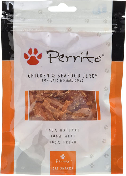 Perrito Chicken & Seafood Jerky Cats 100g