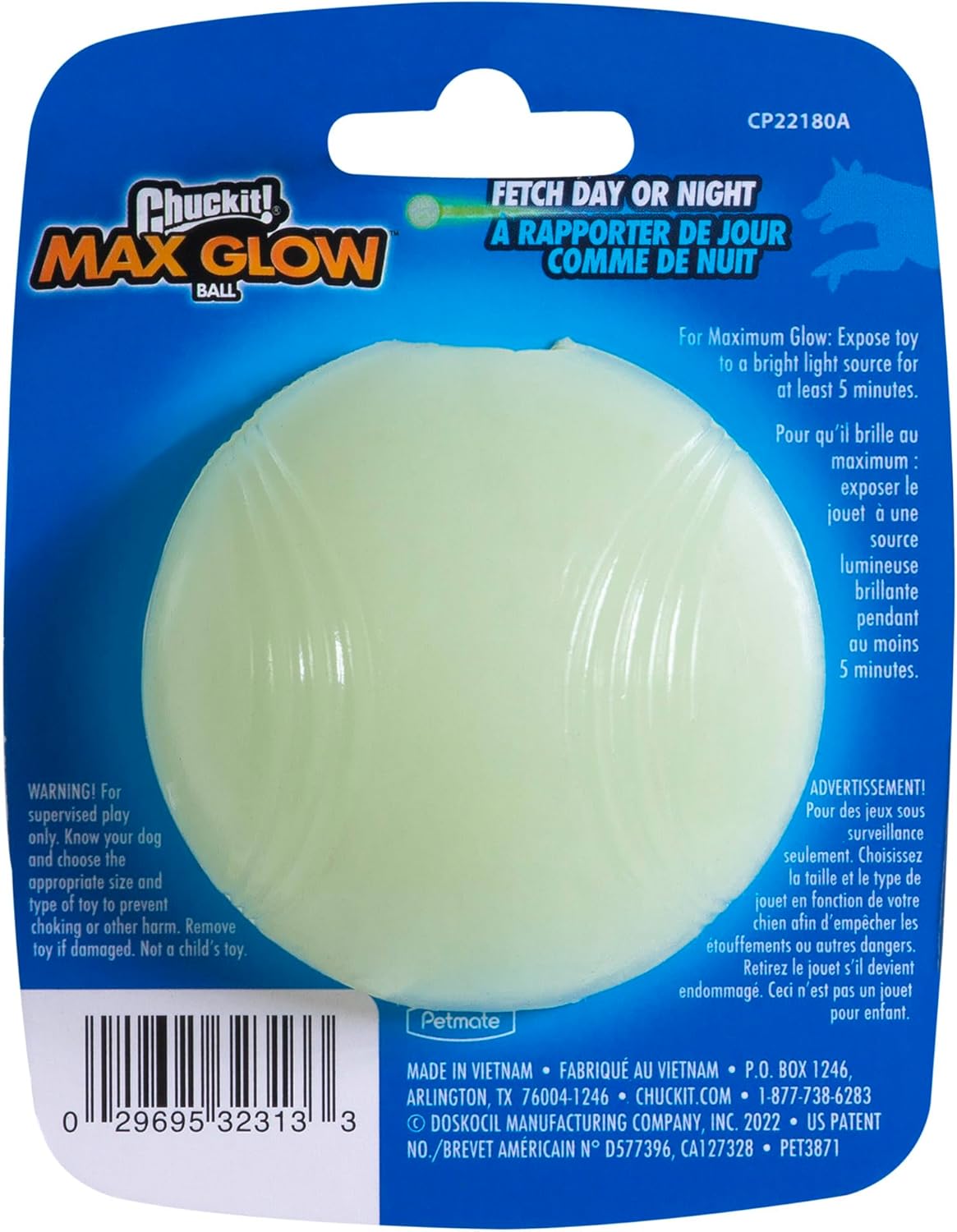 Chuckit Max Glow Ball 1er Pack