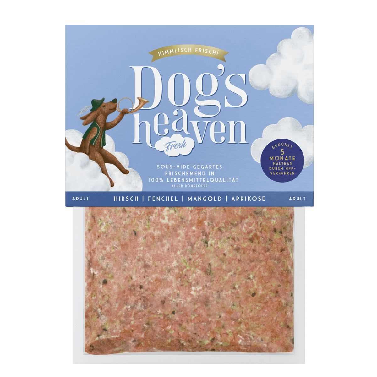 Dog's Heaven Frische-Menü Hirsch