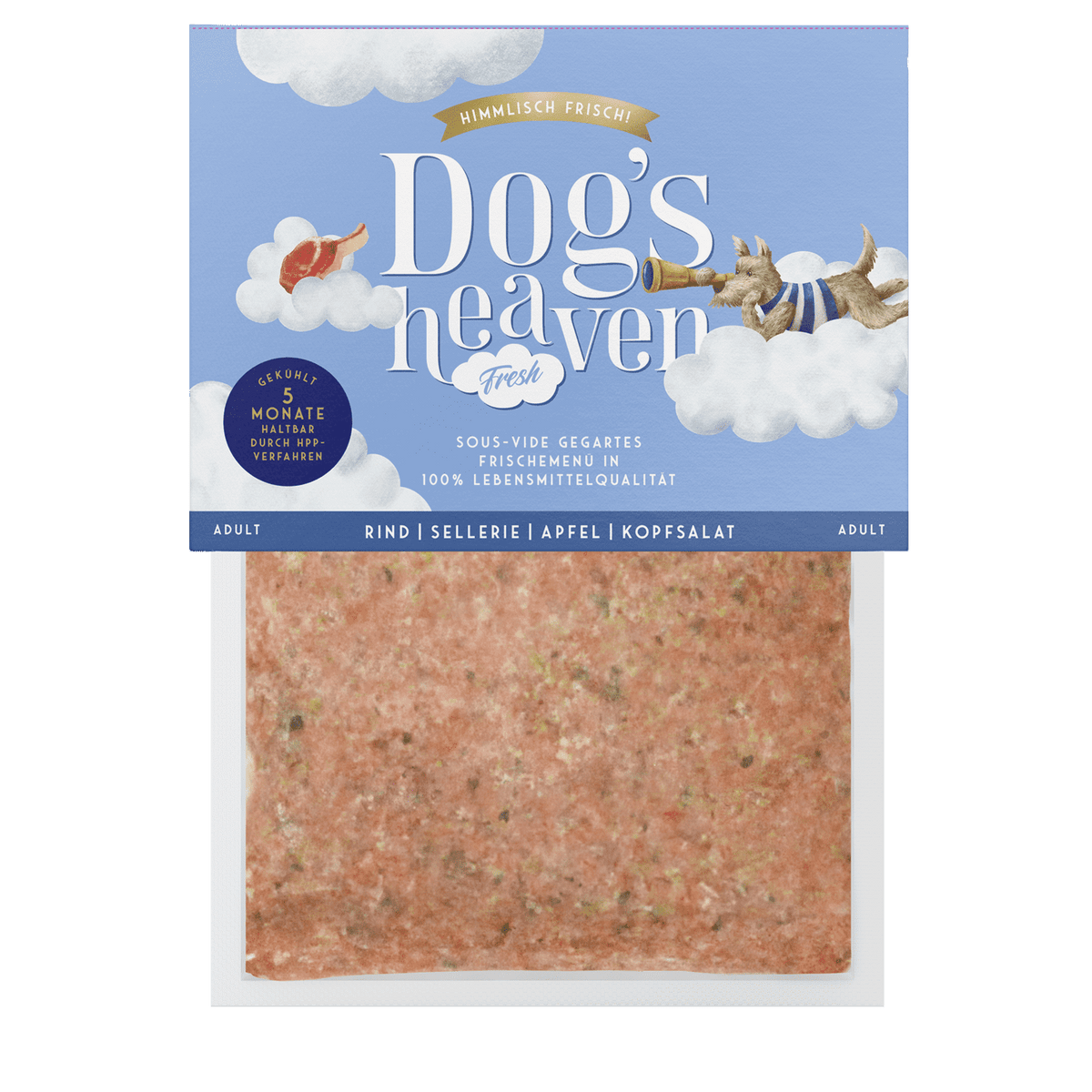 Dog's Heaven Frische-Menü Rind