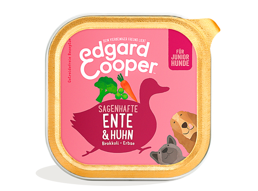 Edgard & Cooper WELPE Ente&Huhn mit Brokkoli 150g