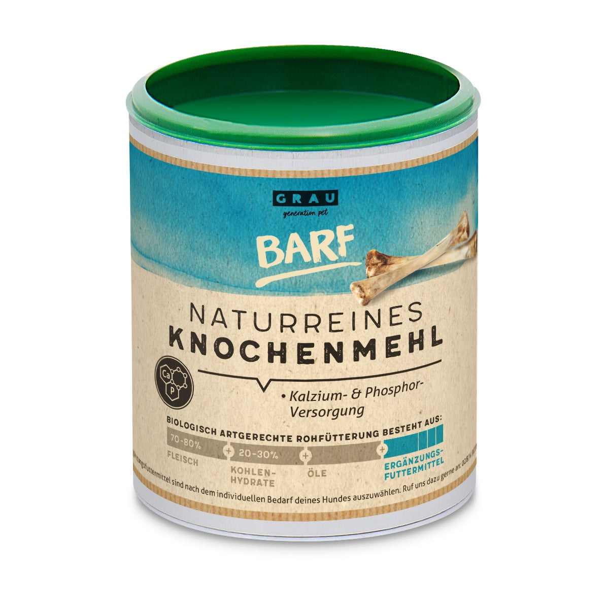 Grau Naturreines Knochenmehl