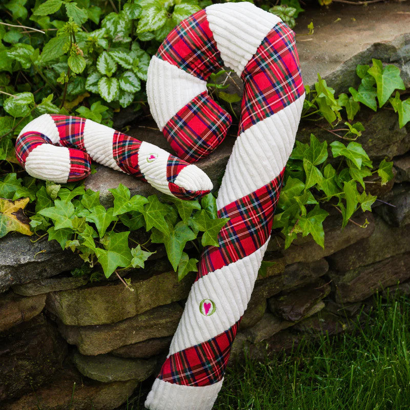 HuggleHounds Totally Tartan Candy Cane