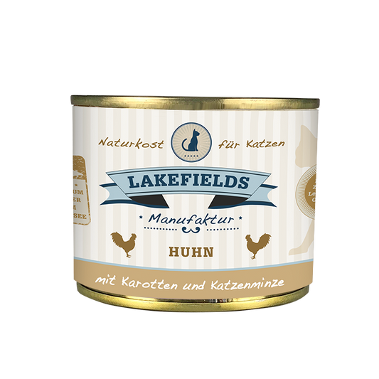 Lakefields Katze Huhn mit Karotten