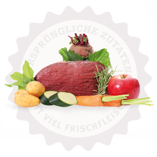 Lakefields Trockenfutter Weiderind mit Zucchini für Welpen
