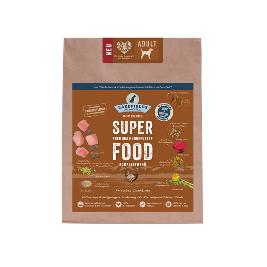 Lakefields Trockenfutter SUPERFOOD Premium Landhuhn