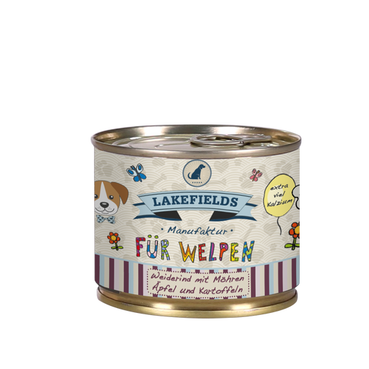 Lakefields Weiderind mit Zucchini für Welpen