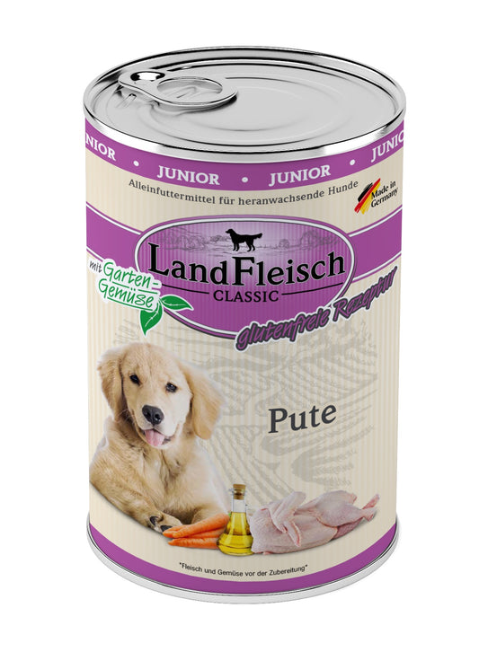 Landfleisch Dog Classic Junior Pute mit Gartengemüse
