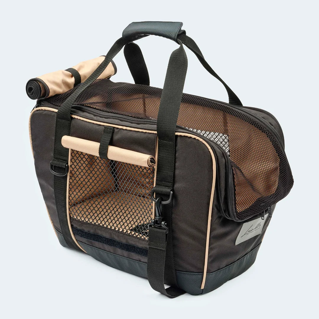 Leopold's Finest Fahrradtasche für Hunde S schwarz