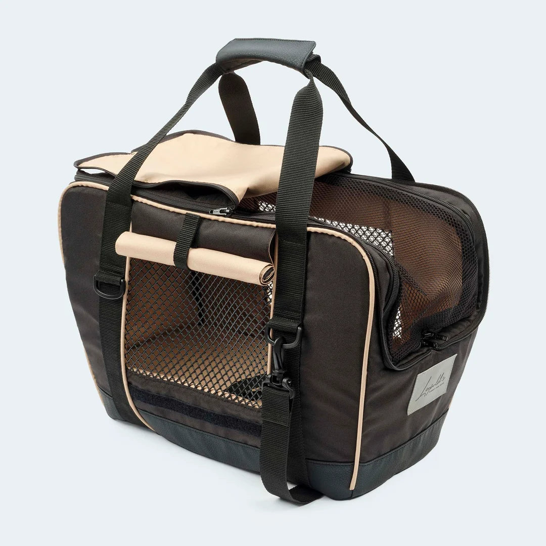 Leopold's Finest Fahrradtasche für Hunde S schwarz