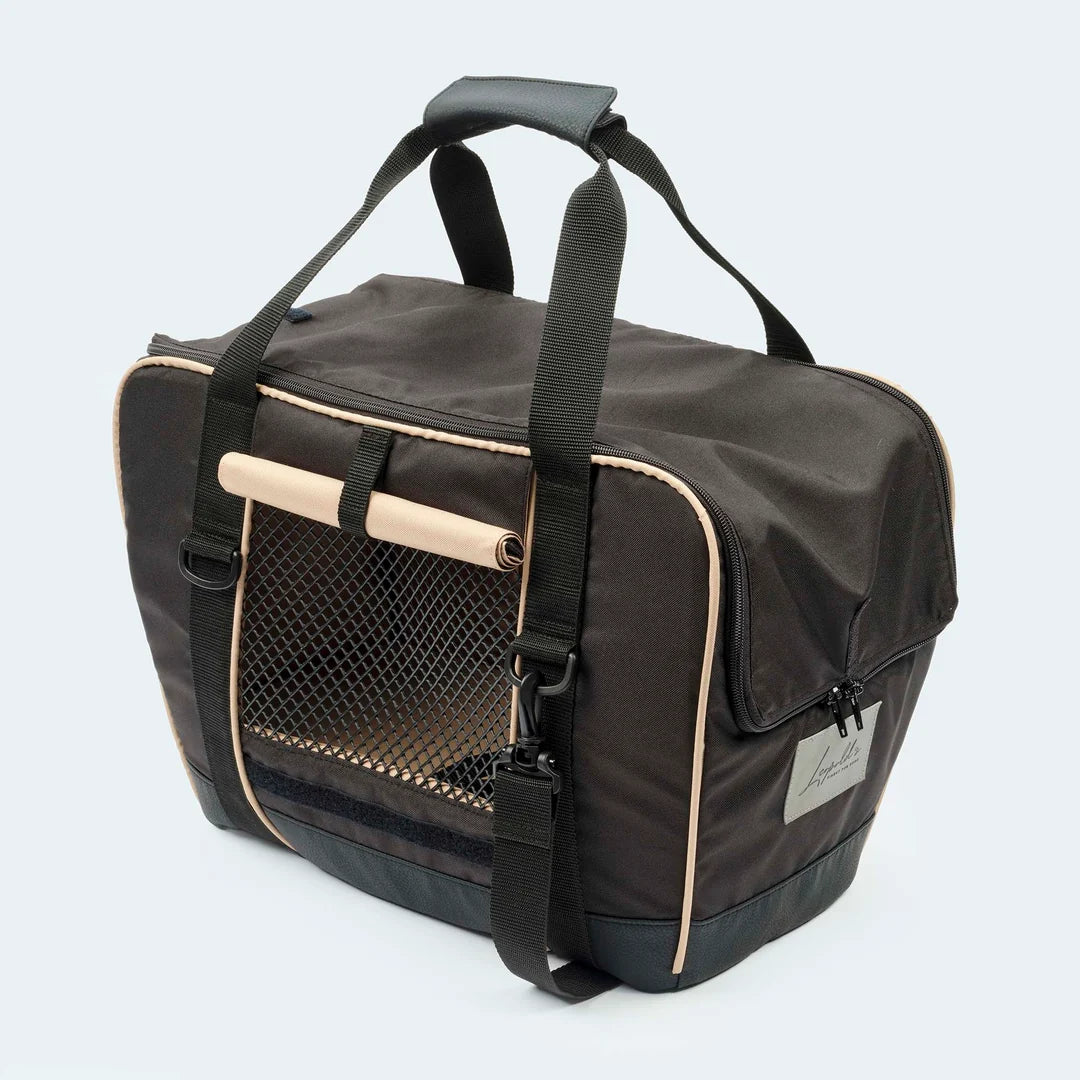 Leopold's Finest Fahrradtasche für Hunde S schwarz