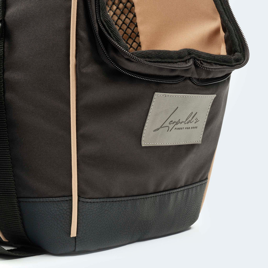 Leopold's Finest Fahrradtasche für Hunde S schwarz