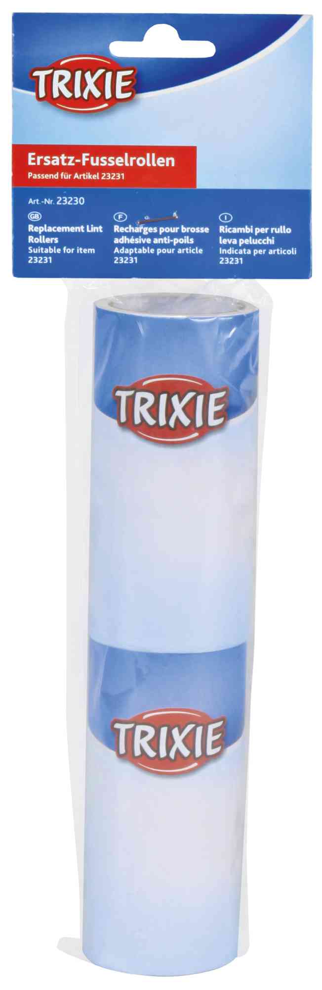 Trixie Ersatz-Fusselrollen für # 23231 2 Rollen à 60 Blatt