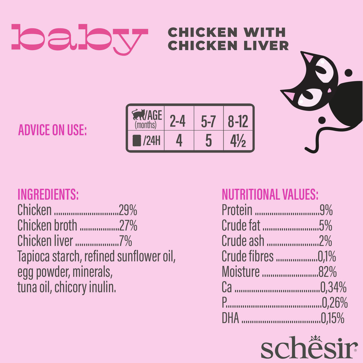 Schesir Cat Baby Mousse 70g