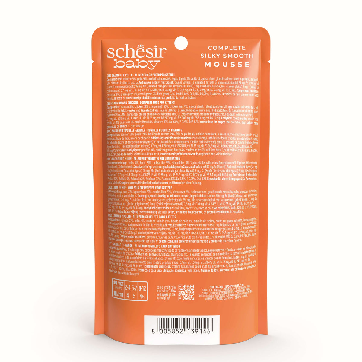 Schesir Cat Baby Mousse 70g