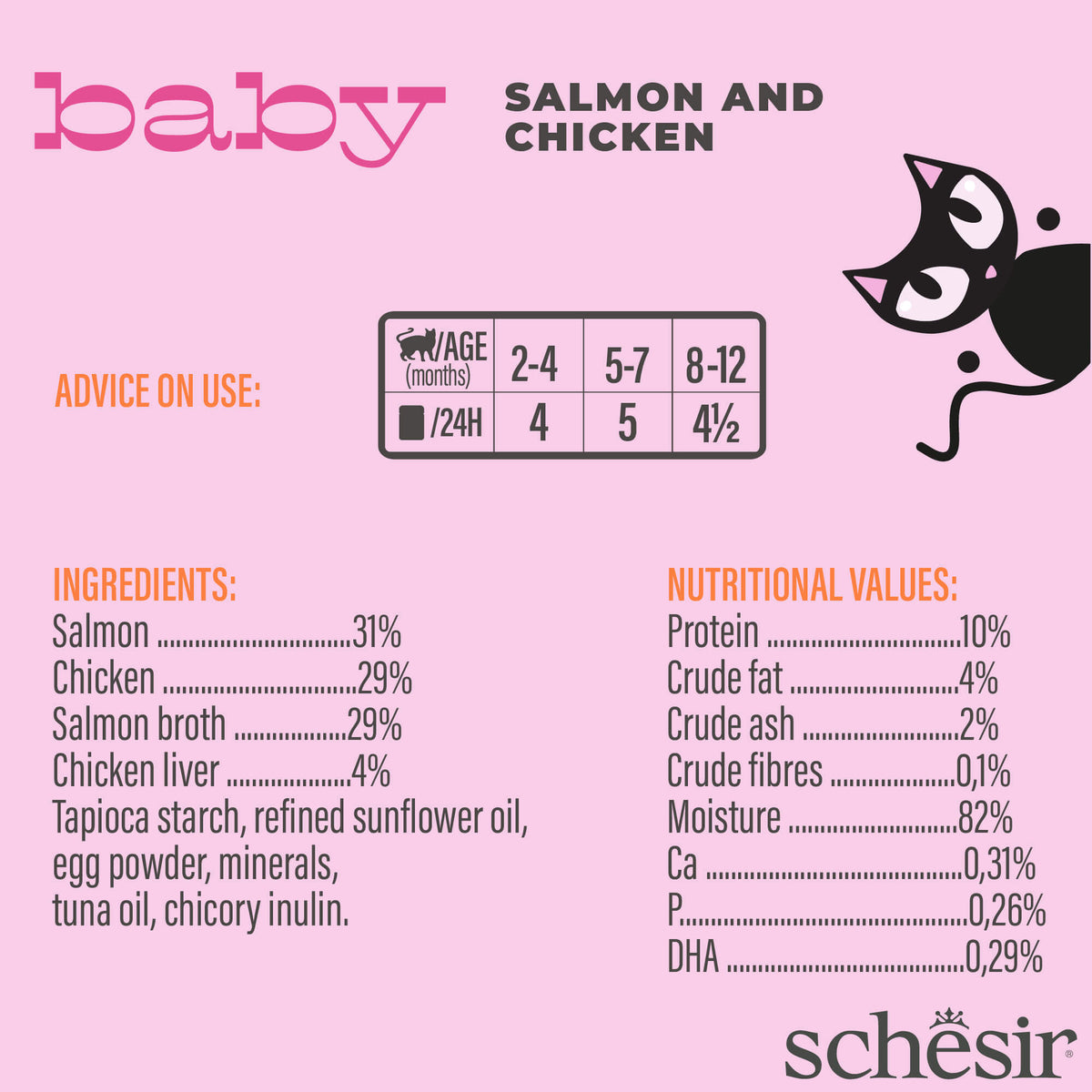 Schesir Cat Baby Mousse 70g
