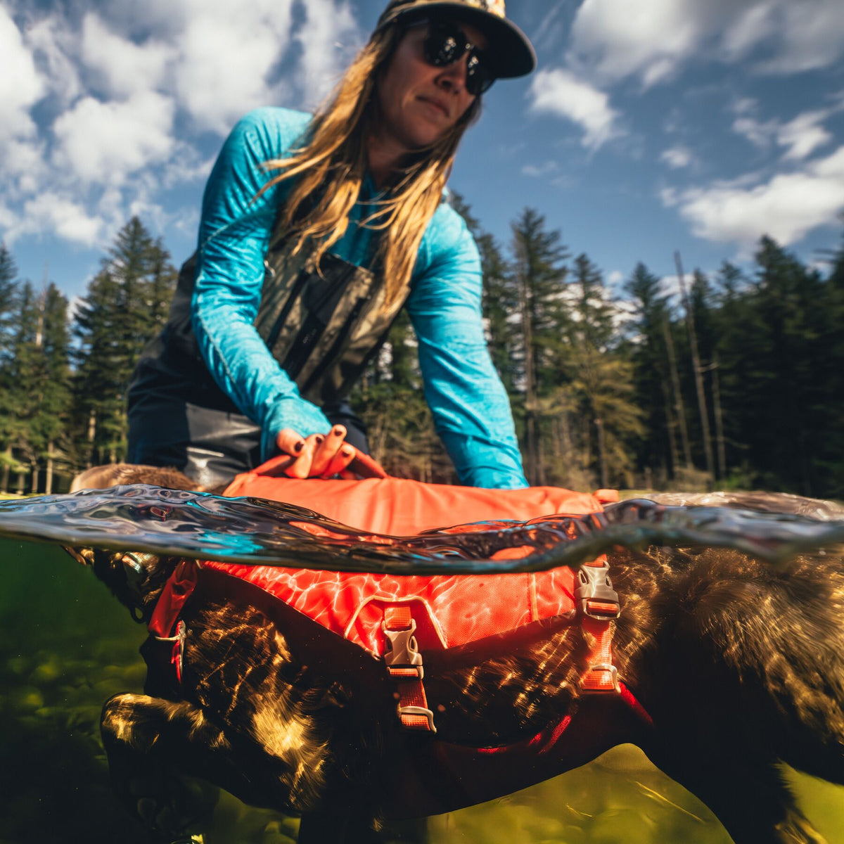 Ruffwear Confluence™ Support Jacket Tangelo Orange