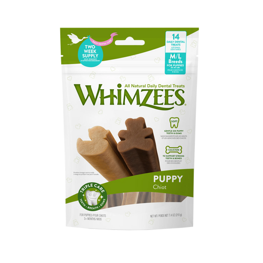 Whimzees Zahnpflege-Kausnacks für Welpen