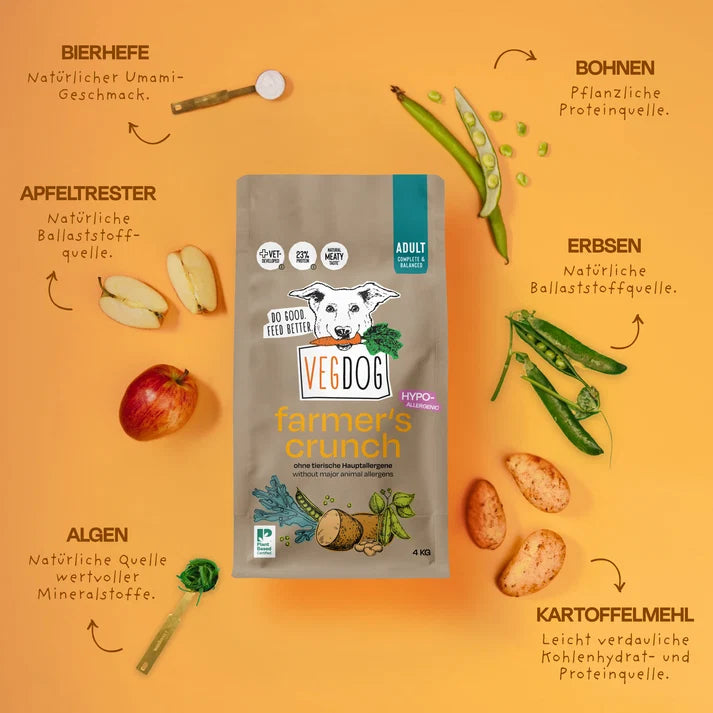 Vegdog Trockenfutter Farmer's Crunch