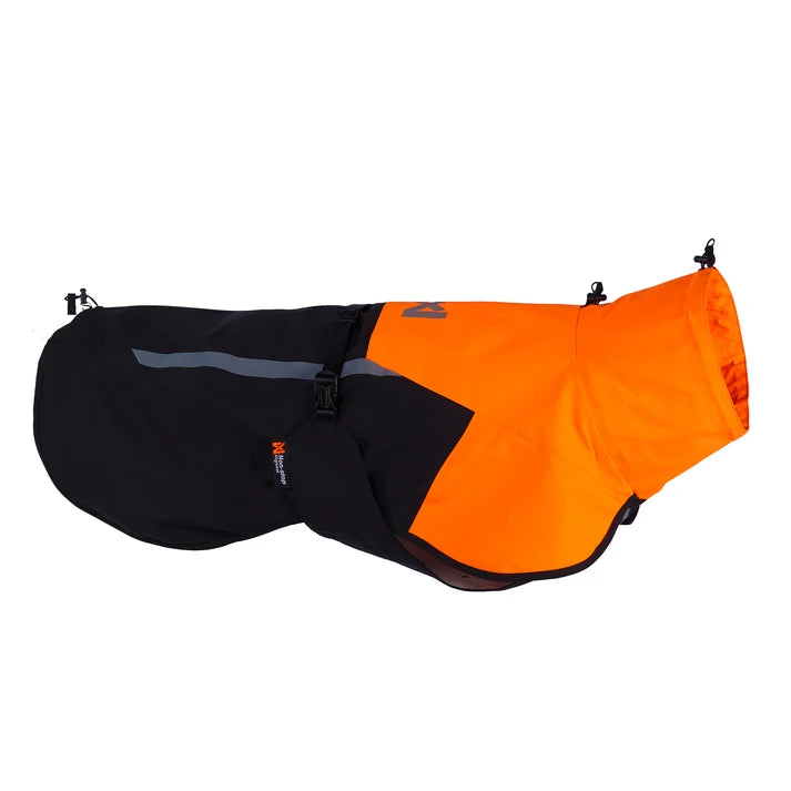 Non-stop dogwear Fjord raincoat 2.0 black/orange