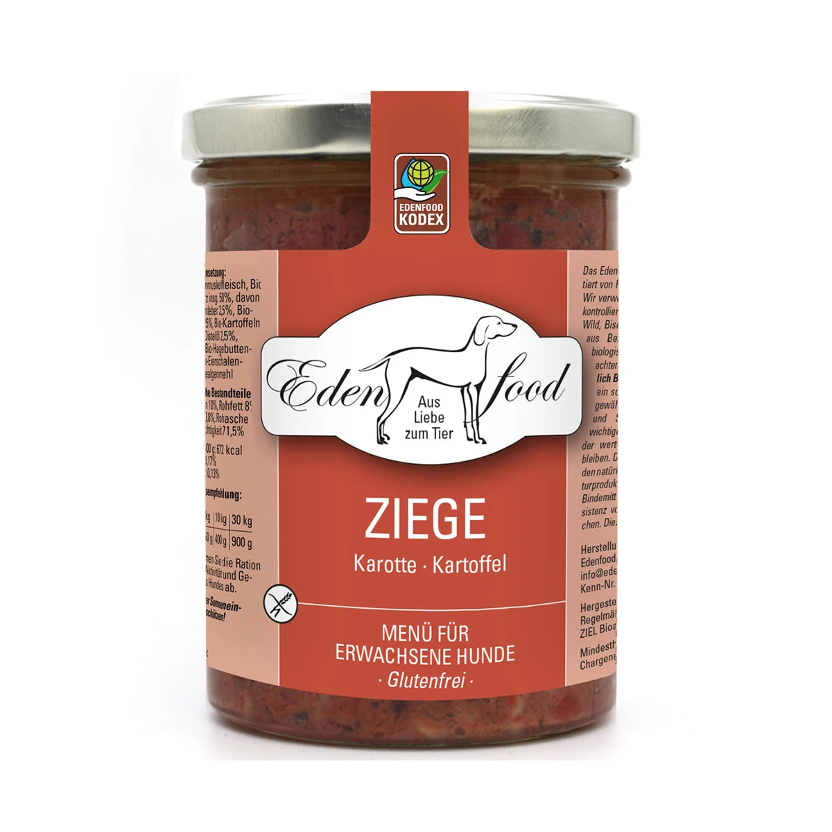 Edenfood Hundemenü im Glas 370g