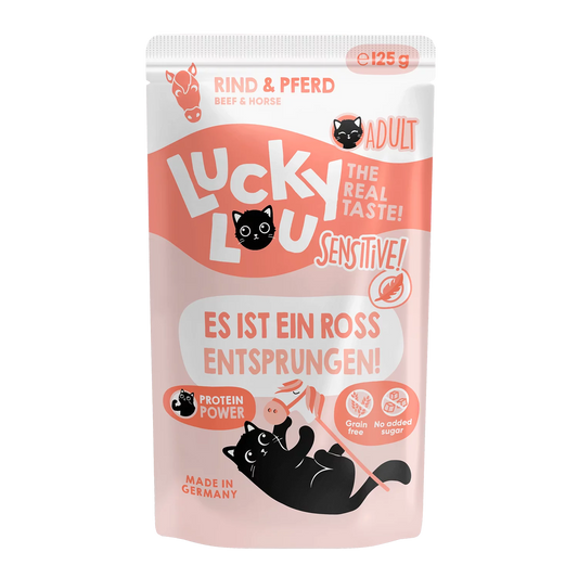 Lucky Lou Katzenfutter Life Stage Sensitiv Rind & Pferd