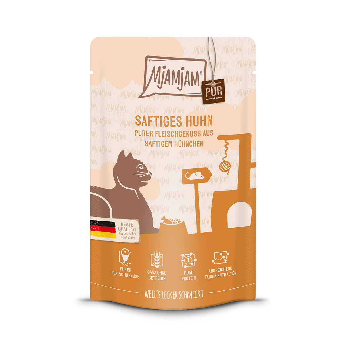 Mjamjam Katze Fleischgenuss - Pouchie