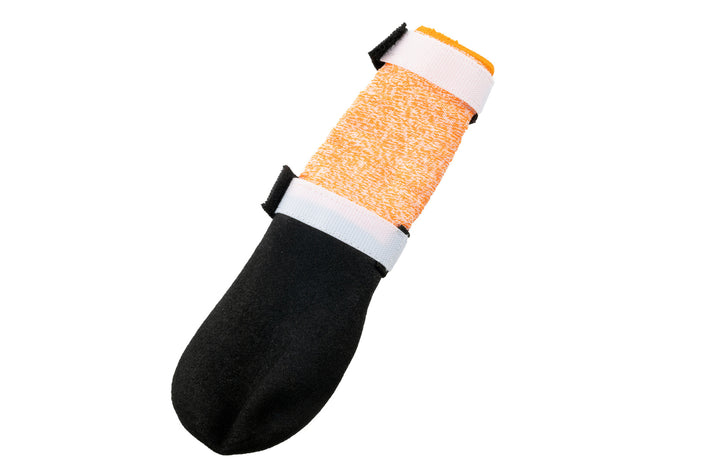 Non-stop dogwear Protector Bootie high black/orange 4 Stück