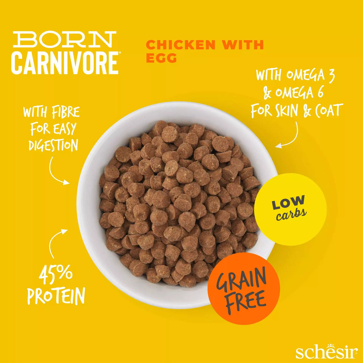 Schesir Cat Born Carnivore 255g